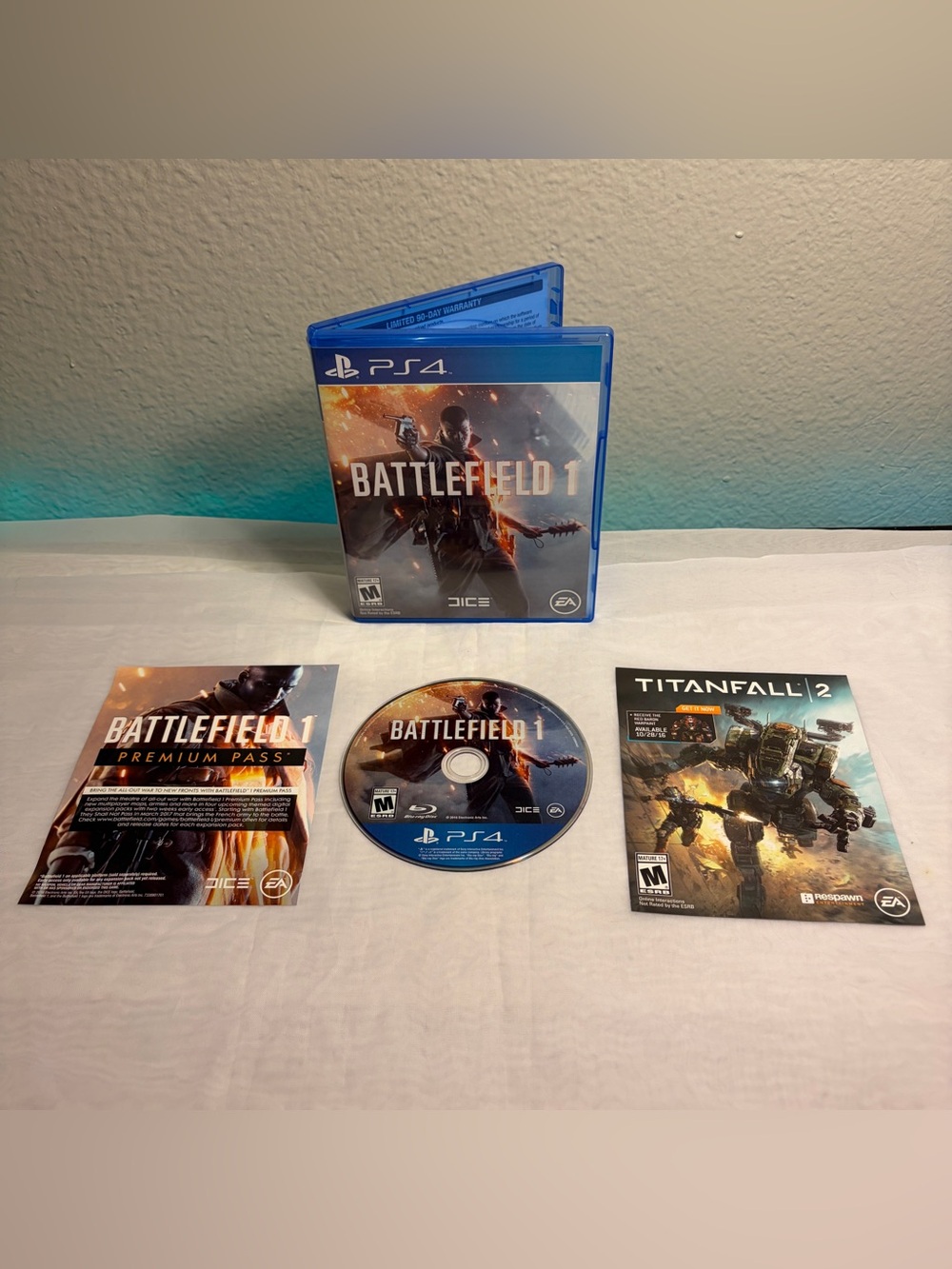 Battlefield 1 (PlayStation 4, 2016) PS4 Tested & Works Complete CIB Videogame